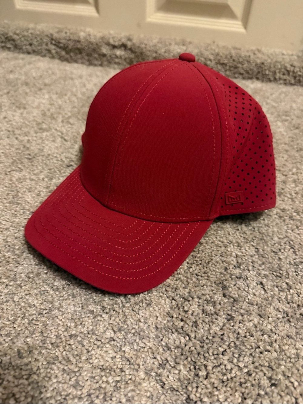 Melin Brand Kids Red Perforated Baseball Cap